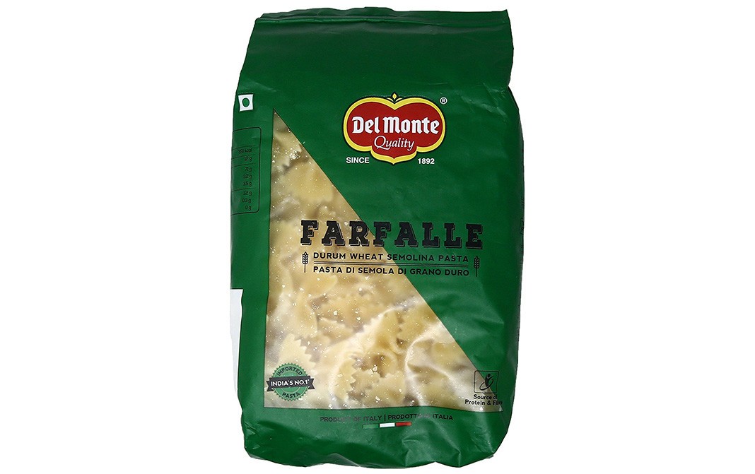 Del Monte Farfalle Durum Wheat Semolina Pasta   Pack  500 grams